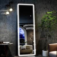 Latitude Run Holroyd Dimmable LED Full Length Mirror, White, New in Box $299