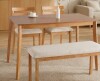 Ebern Designs Solid Wood Dining Table - with Dark Walnut New In Box $399