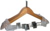 Rebrilliant Flat Anti-Theft Wood Combo Hangers With Clips, 5-Pack New in Box - 2