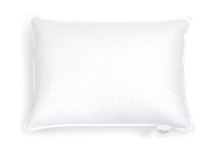 BOKSER HOME Medium White Duck Feather & Down Bed Pillow - Standard/Queen New In Box