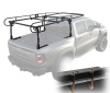VEVOR Truck Ladder Rack, 1000 LBS / 454 KG Strong Capacity Truck Racks, Non-Drilling / Drilling Installation for Long or Heavy Cargo, 43.3-63 inch Adjustable Width for Kayak, Ladder, Surfboard, Lumber New Open Box $399