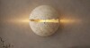 Dakota Fields 7.87" Decorative Natural Travertine Wall Sconce, Ambient Wall Light for Bedroom & Living Room $299