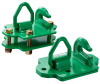 VEVOR 3/8" Tractor Bucket Hooks with Tie Down Ring, Grade 70 Forged Steel 2 Pack Bolt-On Grab Hook with Back Plates Work Well for Tractor Bucket RV UTV Truck Maximum Break Strength 15,000 lbs, Green New in Box $89