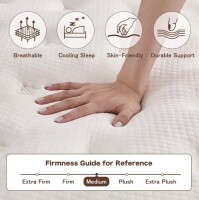 Vantto King Mattress, 12 Inch King Size Hybrid Memory Foam Mattress, Pressure Relief, CertiPUR-US New In Box $899