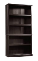 Sauder 70" 5 Shelf Bookcase Estate Black - Home Office Vertical Bookshelves, 13.28" Depth New Shelf Pull $299