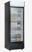 VEVOR Commercial Merchandiser Refrigerator, 9.7 Cu.Ft / 275L Beverage Refrigerator Cooler Merchandiser, Glass Door Display Refrigerator Upright Fridge with 4 Adjustable Shelves, Customizable Lightbox New Damaged Glass $1199