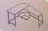 Weehom Reversible L Shaped Computer Desk, Large Corner Computer Gaming Desks for Home Office, Sturdy PC Laptop Workstation Wooden Table with Lots of Leg Room and Surface Top Space New In Box $299 - 2