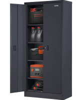 VEVOR Metal Storage Cabinet w/ 4 Adjustable Shelves & Lockable 200lbs per Shelf New In Box $399