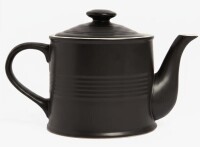 Mercer41 Vintage Black Matte Teapot, 1 Liter (34 oz) Ceramic Stoneware Tea Pot with Lid, Farmhouse Style with Drip-Free Spout New In Box $79