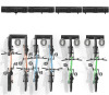 VEVOR Bike Storage Rack, 6 Bike Racks and 6 Helmets Hooks, Wall Mount Bike Storage Hanger, Home & Garage Organizer, Customizable for Various Bike Sizes, Adjustable Holder, Holds Up to 300 lbs, 68-inch New In Box $99
