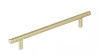 Amerock Bar Pull 7 in. 178mm Modern Golden Champagne Bar Cabinet Pull New
