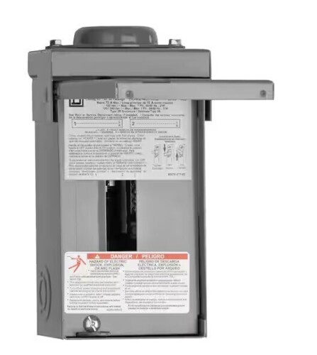 Square D Homeline 70 Amp 2-Space 4-Circuit Outdoor Main Lug Load Center (HOM24L70RBCP) New In Box $89
