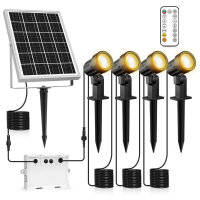 HOME LIGHTING GALLERY INC. Black Low Voltage Solar Powered Integrated LED Spot Light (Set of 4) $99
