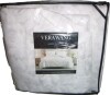 Vera Wang Nebulous Flower Cotton Sateen Textured Reversible Duvet Cover Set (Grey, 3 Piece) - King New In Box $299 - 2