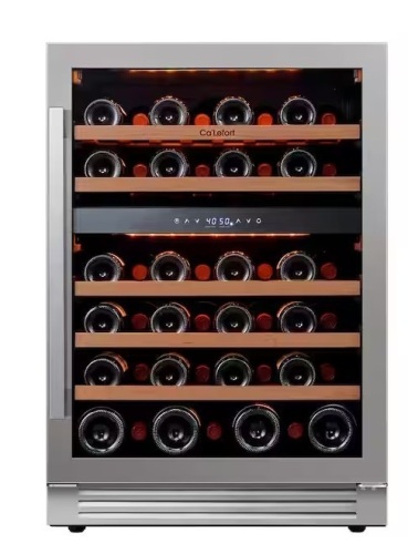 Ca'Lefort 24 in. Dual Zone 52-Bottles Built-In/Freestanding Wine Cooler Refrigerator in Stainless Steel Frost-Free Touch Panel New in Box $899