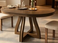 17 Stories Round Extendable Dining Table For 4-6 New in Box $699
