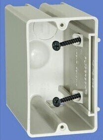 Allied Moulded Products 1-Gang Switch Box, 3-9/16" Deep with Internal Screws New In Box