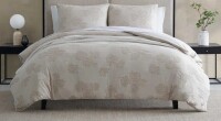 Vera Wang King Size 3-Piece Roses Cotton Beige Comforter Set New In Box $299