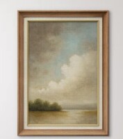 IDEA4WALL Premium Framed Artwork - Vintage Landscape Print for Living Room Decor - 26"x36" New In Box $199