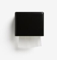 FOX FOLD MATTE BLACK REFILLABLE TOILET PAPER DISPENSER New In Box