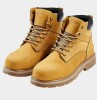 VEVOR Pair of Mens Steel Toe Work Boots, Waterproof Work Boots for Men, Slip-Resistant Work Boot, Lightweight and Breathable Rubber Sole Mens Boots for Industry Construction, Brown Yellow New In Box Size 9.5 $99