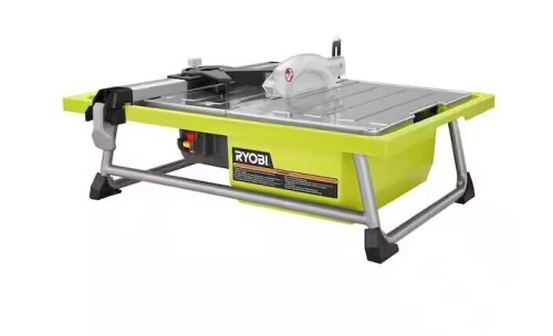 RYOBI 4.8 -Amps 7 in. Blade Corded Tabletop Wet Tile Saw On Working $299