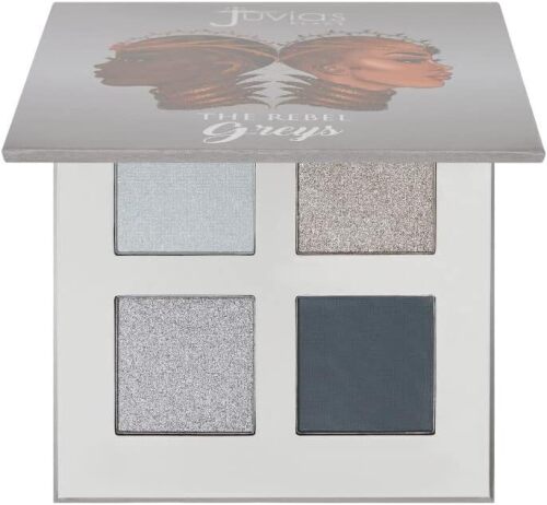 Juvia's Place Rebel Gray Eyeshadow Palette, 4 Shades of Grey, Cool Tones, Cruelty Free, Vegan New In Box