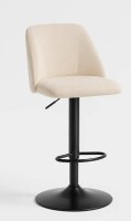 COLAMY Modern Upholstered Adjustable Height Bar Stool New in Box $299