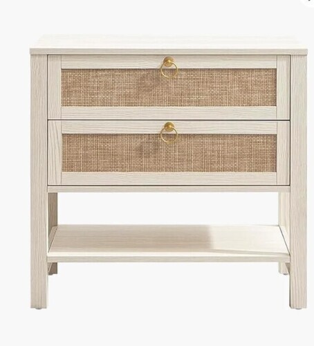 Sicotas Terra White Nightstand, 25.6Inch Height New in Box $299