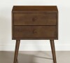 NTC Lux Nightstand with 2 Drawers, Featuring Adaptable Design, 150 lbs Load Capacity, Water-Resistant, Elevate Your Space, Easy Assembly in Dark Walnut New in Box $399