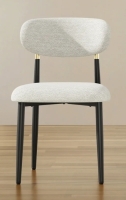 George Oliver Modern Minimalist Upholstered Dining Room Side Chairs with Metal Frame, New in Box $599