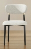 George Oliver Modern Minimalist Upholstered Dining Room Side Chair with Metal Frame, New in Box $599