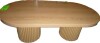 Ebern Designs Oval Single Coffee Table, Natural, New Floor Model $399 - 2