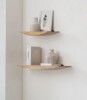 AllModern Oiva 2 Piece Boat Shaped Solid Wood Floating Shelves $199