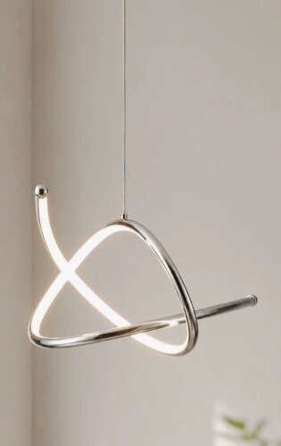 Wrought Studio&trade; Damontez 1 - Light Unique/Statement Geometric LED Pendant New Shelf Pull $199