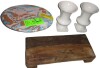 Creative Co-Op Oval Recycled Stone & Resin Pedestal / Napa Home & Garden Antoinette Footed Vase Small Small White / Assorted New Assorted $99 - 3