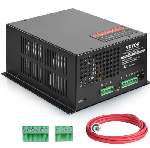 VEVOR CO2 Laser Power Supply, 80W, Power Supply for 80W Laser Tube, Constant Current Protection, Open Circuit Protection, Fast Heat Dissipation, Compatible for Multi-brand Laser Engravers & Cutters New In Box $199