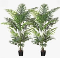 Primrue Adcock Artificial Palm Tree in Pot (Set of 2) New in Box $399