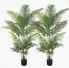 Primrue Adcock Artificial Palm Tree in Pot (Set of 2) New in Box $399