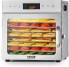 VEVOR Food Dehydrator Machine, 8 Stainless Steel Trays, 400W Electric Food Dryer with Adjustable Temperature & 24-Hour Timer, Food Dehydrator for Jerky, Meat, Fruit, Vegetables, Herbs, Dog Treats, New in Box $299