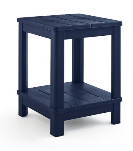 Keter Deluxe Square Outdoor End Table 15.8-in W x 15.9-in L New In Box $99