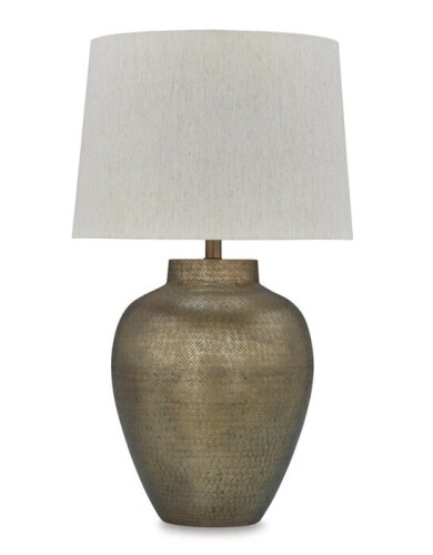 Signature Design by Ashley Madney L207494 Metal Table Lamp New In Box $299