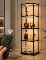 Ivy Bronx 65" Column Floor Lamp With Remote Control. Full Brightness Control And Color Changing Temps New In Box $399