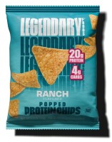 LEGENDARY FOODS Ranch Popped Protein Chips, 1.3 oz / Crinkle Cut Cheddar Sour Cream Chips, 1.5oz Bag / Assorted New Assorted Best by 2/2027