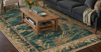 Bungalow Rose 6'x 9' Elowen Vintage Forest Area Rug $299