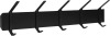 Kate and Laurel Rossmore Farmhouse 5-Hook Wall Hanging Coat Rack, Black, Modern Hanging Rack for Coats, Bags, Or Pots and Pans New In Box $199