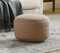 Mistana&trade; Upholstered Pouf New In Box $299