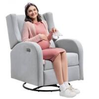 VEVOR Electronic Power Recliner and Swivel Glider, 250 lbs Weight Capacity Swivel Glider Recliner Chair with USB Port, Polyester Surface Swivel Rocker Recliner for Living Room, Bedroom, Light Gray New in Box $699
