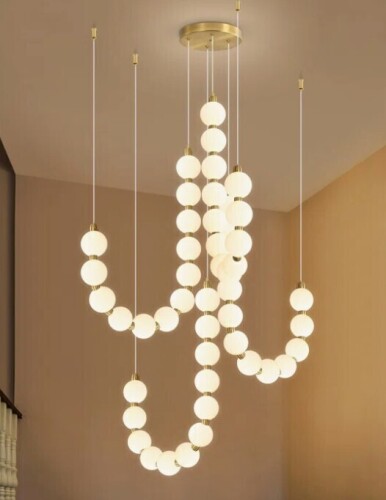Wrought Studio 48-Light Globe Chandelier Modern Led Dimmable Light Fixture Gold New in Box $799