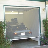LARSON GrandVue 800 8.0-ft x 8.0-ft White Retractable Single garage door screen New in Box $1399